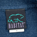 Habitat Single Stitch T-Shirt - XL Blue Cotton