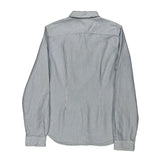 Age 12 Ralph Lauren Striped Shirt - Medium Blue Cotton