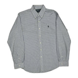 Ralph Lauren Checked Shirt - Large Blue Cotton