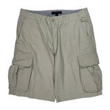 Tommy Hilfiger Cargo Shorts - 34W 10L Beige Cotton