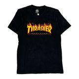 San Francisco Thrasher Graphic T-Shirt - Medium Black Cotton