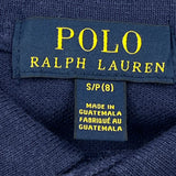 Age 8 Polo By Ralph Lauren Striped Polo Shirt - Small Blue Cotton