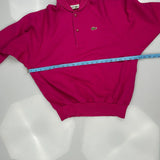 Lacoste 1/4 Zip - Medium Red Cotton