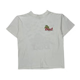 Budweiser Wild Oats Graphic T-Shirt - Large White Cotton