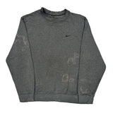 Nike Sweatshirt - Large Grey Cotton