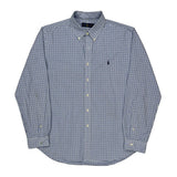 Ralph Lauren Checked Shirt - XL Blue Cotton