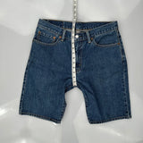 Levis Denim Shorts - 32W 10L Blue Cotton