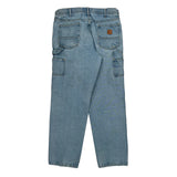 Berne Workwear Carpenter Jeans - 34W 34L Light Wash Cotton