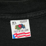 Fruit Of The Loom Single Stitch T-Shirt - XL Black Cotton