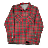 Oakley Checked Shirt Jacket - XL Red Cotton
