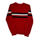 Tommy Hilfiger Striped Sweater - Small Red Cotton