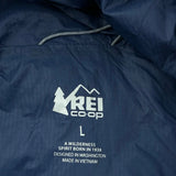 Rei Two-Tone Puffer - Large Blue Gore-Tex