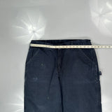 Carhartt Carpenter Trousers - 36W 34L Grey Cotton