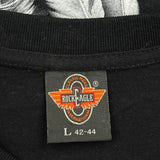 Rock Eagle Single Stitch T-Shirt - Large Black Cotton