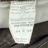 Wrangler Carpenter Trousers - 34W 32L Brown Cotton