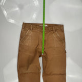 Carhartt Double Knee Carpenter Pants - 34W 32L Brown Cotton