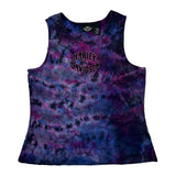 Harley Davidson Tie-Dye Tank Top - 2XL Multicoloured Cotton