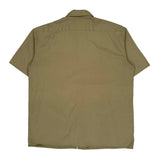 Dickies Short Sleeve Shirt - XL Khaki Polyester Blend