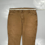 Dickies Double Knee Carpenter Trousers - 36W 29L Brown Cotton