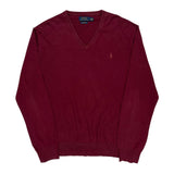 Polo By Ralph Lauren Sweater - XL Burgundy Cotton