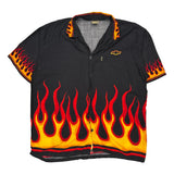 Chevrolet Logo In Gear Graphic Hawaiian Shirt - 2XL Black Cotton