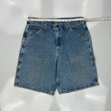 Levis Denim Shorts - 33W 10L Blue Denim