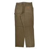 Carhartt Carpenter Pants - 33W 36L Brown Cotton