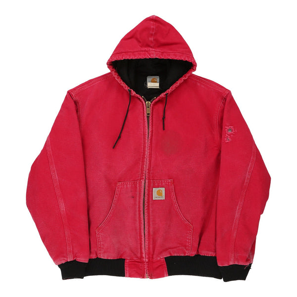 Vintage red Heavily Worn Carhartt Jacket - mens x-large