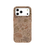 Chocolate Brown Autumn Sweets iPhone 17 Pro Max Case