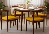 Anyseat Yellow Fur Stretch Chair Cover – Washable, Removable Dining & Kitchen Seat Protector