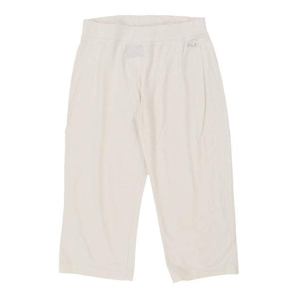 Fila Cropped Shorts - XS White Cotton