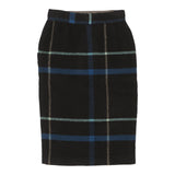 Emporio Armani Skirt - 26W UK 6 Blue Wool Blend