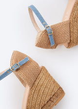 Aiguablava Limited Edition Canvas Espadrille Sandal Wedges