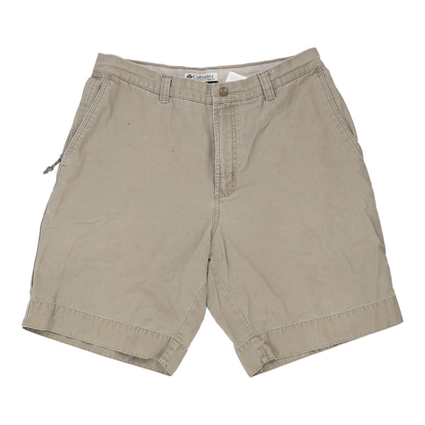 Columbia Chino Shorts - 32W 9L Beige Cotton