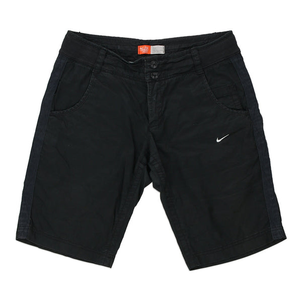 Nike Shorts - 32W UK 12 Black Cotton Blend