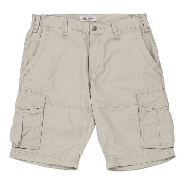 C&A Cargo Shorts - 33W 11L Beige Cotton