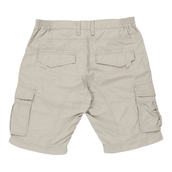 C&A Cargo Shorts - 33W 11L Beige Cotton