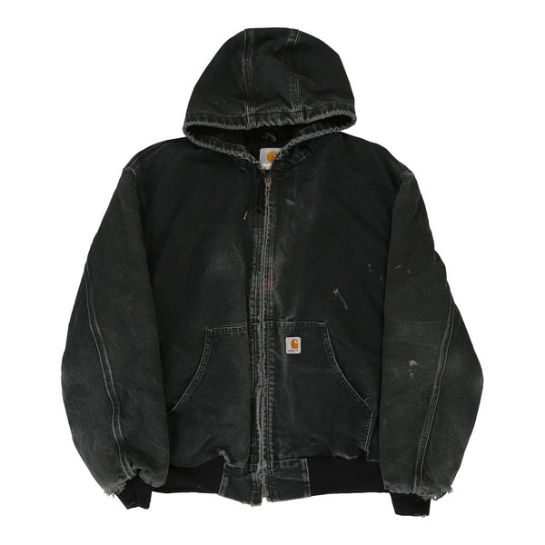 Vintage black Heavily Worn Carhartt Jacket - mens x-large