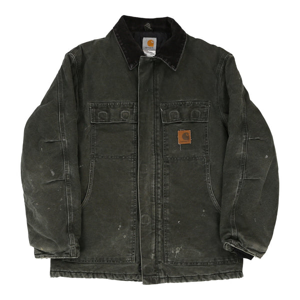 Vintage black Lightly Worn Carhartt Jacket - mens large