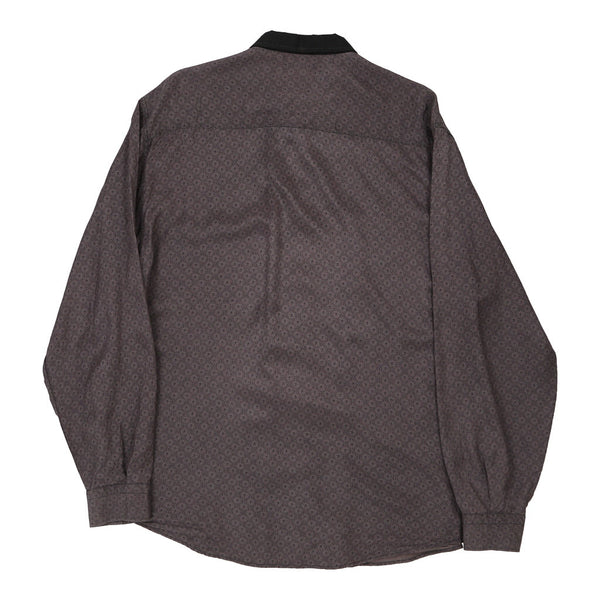 Vintage grey Wampum Patterned Shirt - mens large