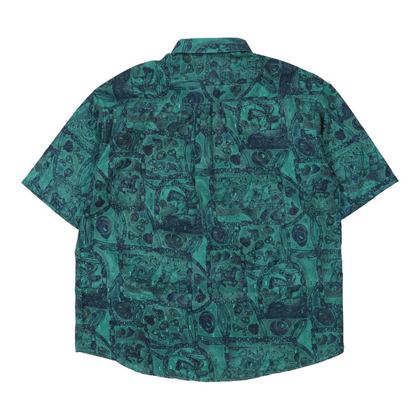Vintage blue Unbranded Patterned Shirt - mens xx-large