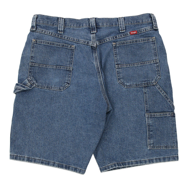 Wrangler Carpenter Shorts - 36W 10L Blue Cotton