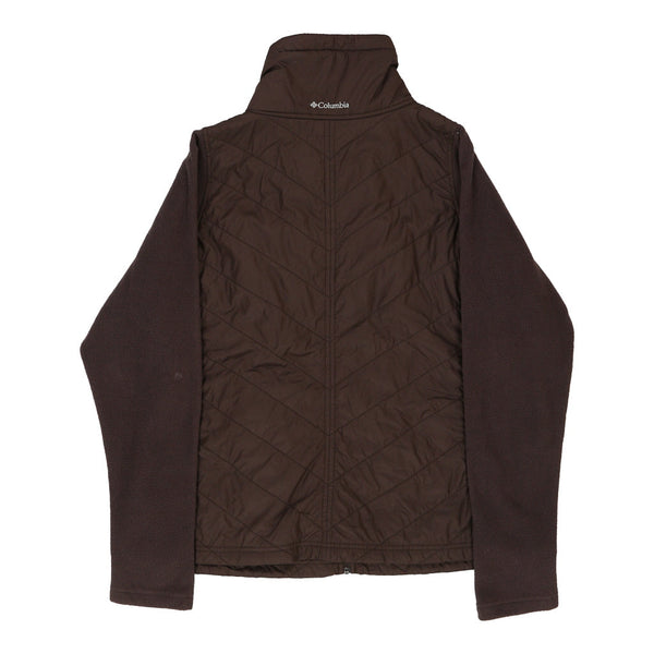Columbia Fleece Jacket - XL Brown Polyester