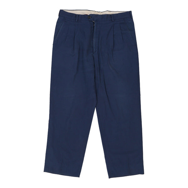 Cacharel Trousers - 35W 27L Blue Cotton