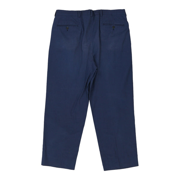 Cacharel Trousers - 35W 27L Blue Cotton