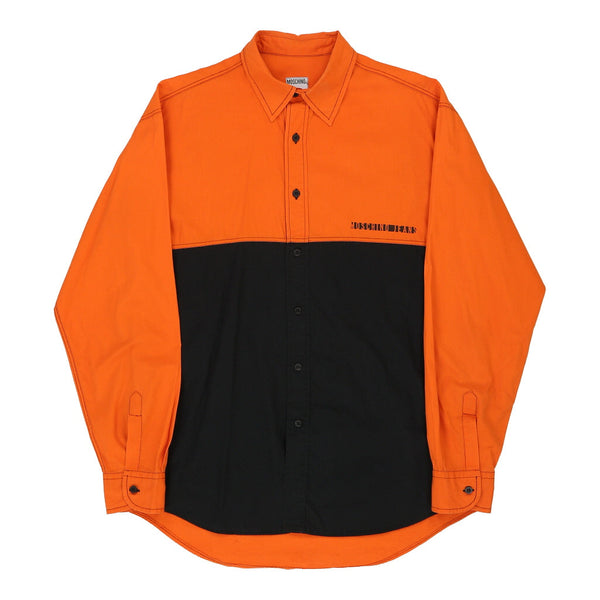 Moschino Jeans Shirt - Large Orange Cotton