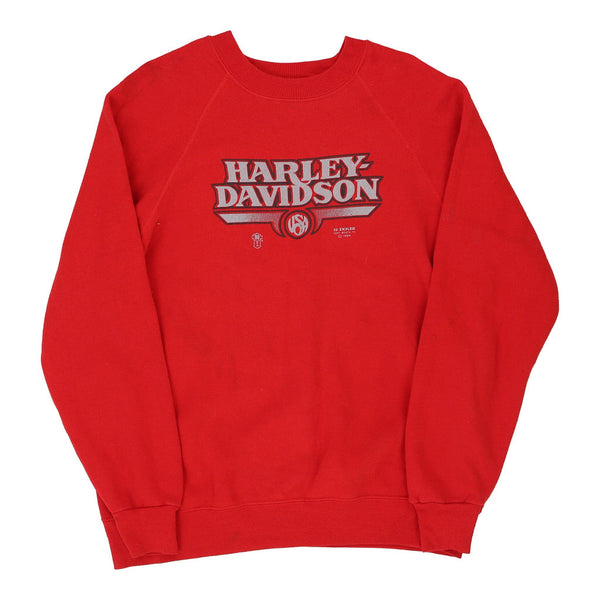 Philadelphia, PA Harley Davidson Graphic Sweatshirt - Medium Red Cotton