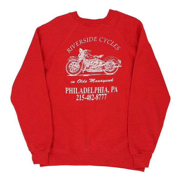 Philadelphia, PA Harley Davidson Graphic Sweatshirt - Medium Red Cotton