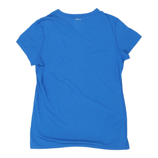 Adidas T-Shirt - XL Blue Polyester Blend