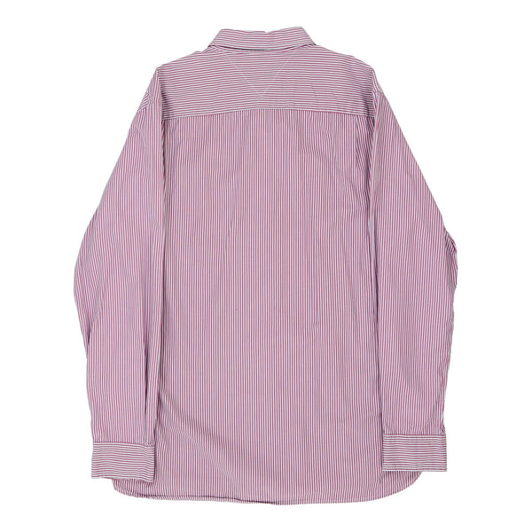 Tommy Hilfiger Striped Shirt - Large Pink Cotton